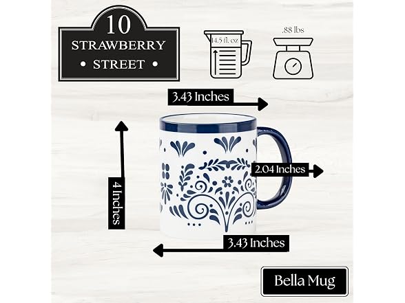 10 Strawberry Street Talavera Dinnerware, Set of 6