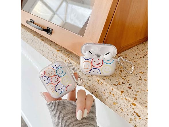 JANDM Compatible with Airpods Pro Smiley