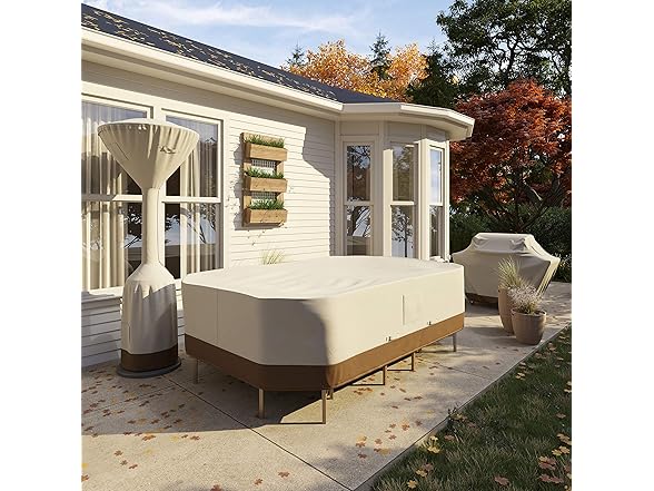 Patio Heater Cover 36"x18.5"x95" Tan