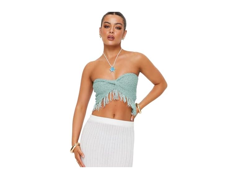 Princess Polly Kovac Reversible Fringe Tube Top