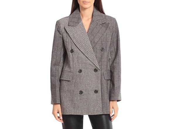 Avec Les Filles Women (XS) Mixed Double Blazer