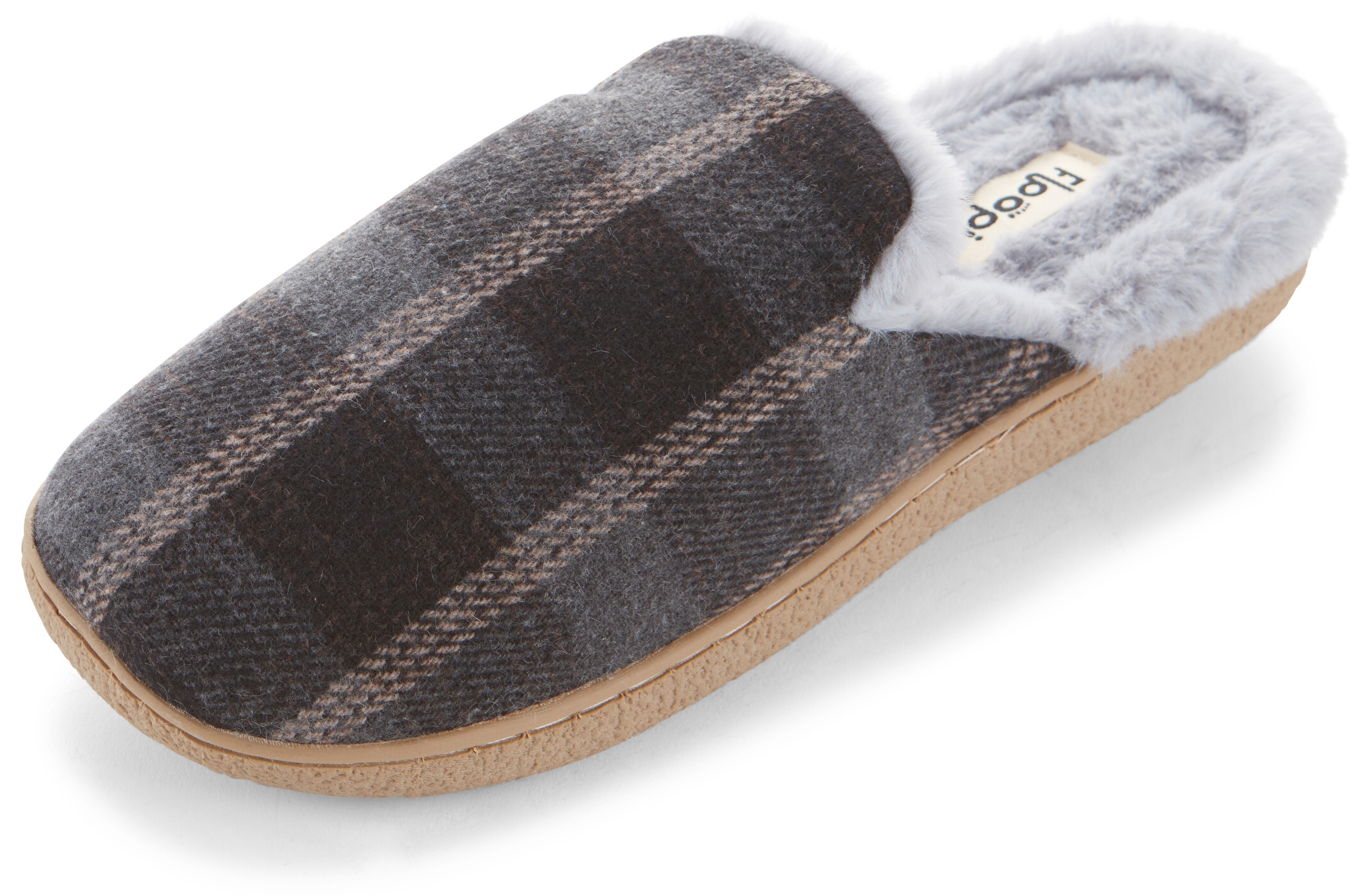 Floopi Womens Festive Plaid Slippers - Gallery 18