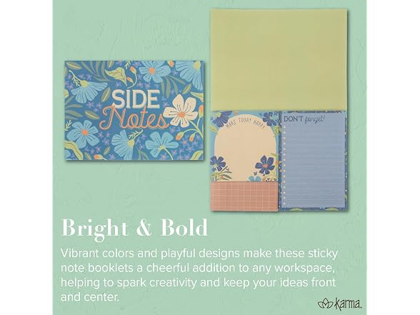 Karma Sticky Note Booklet Stick to Plan