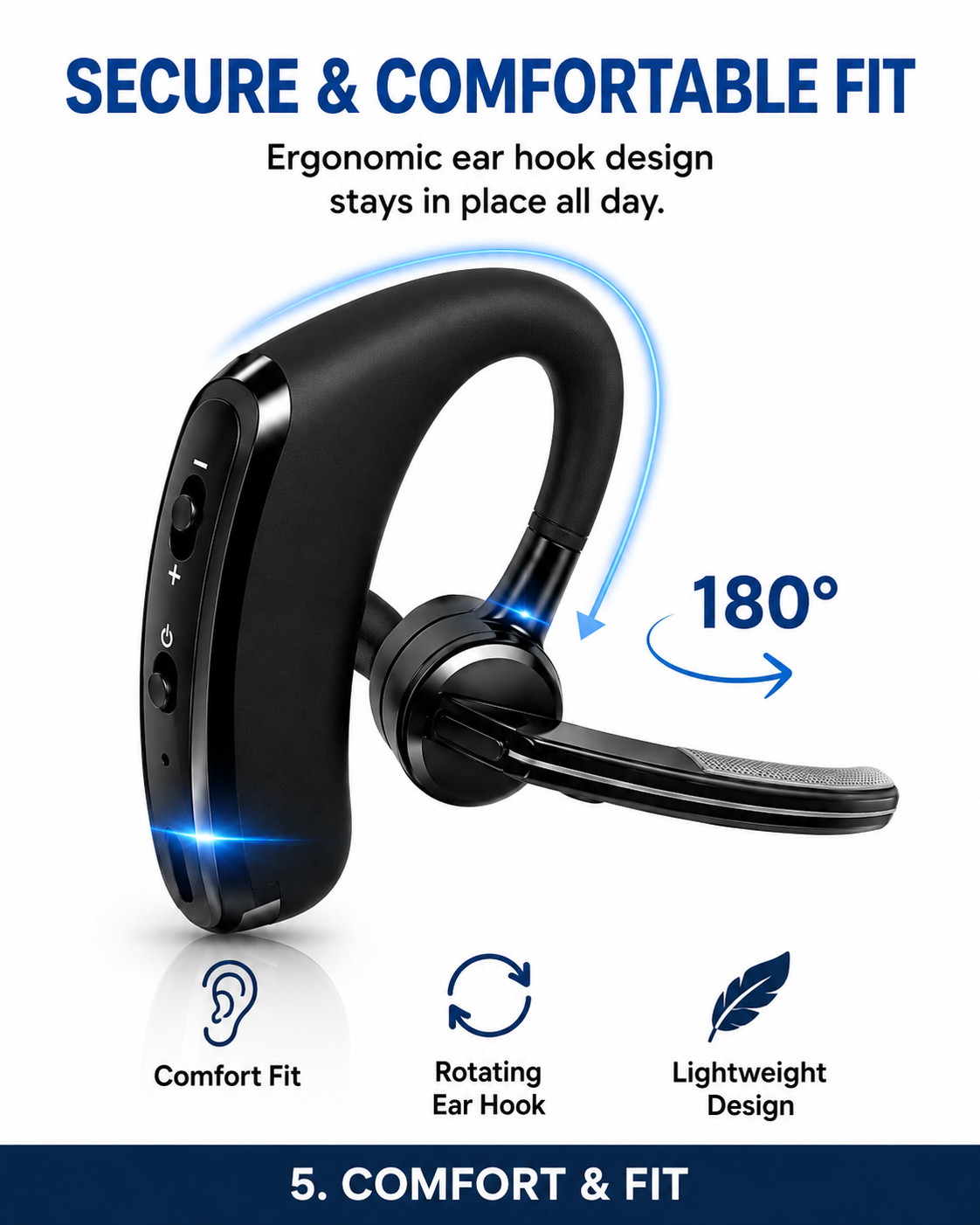 Trucker BT 5.1 Headset - Gallery 10