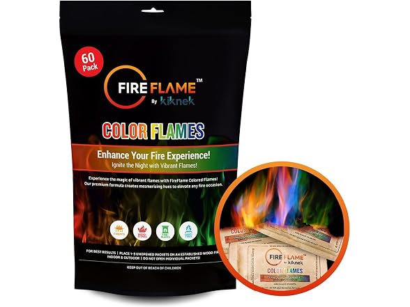 Fireflame Color Changing Packets 60Pk