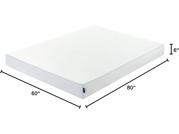 ZINUS 6" Green Tea Memory Foam Queen