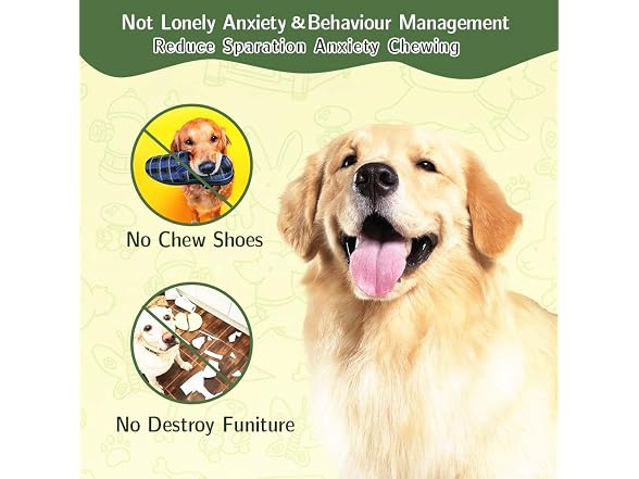 clapzovr Upgrade Dog Toys for Aggressive Chew