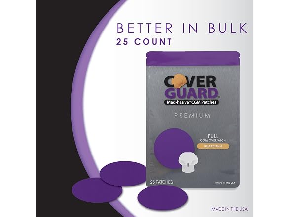CoverGuard CGM Overpatch for Guardian 4 Purple