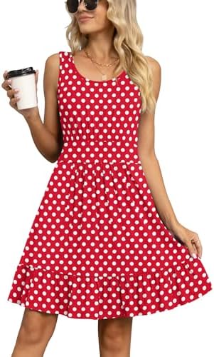 Women's Casual Pleated Beach Dresses