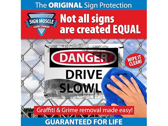 NMC CS12 SLOW Sign - 12.63 in. x 10.38 i