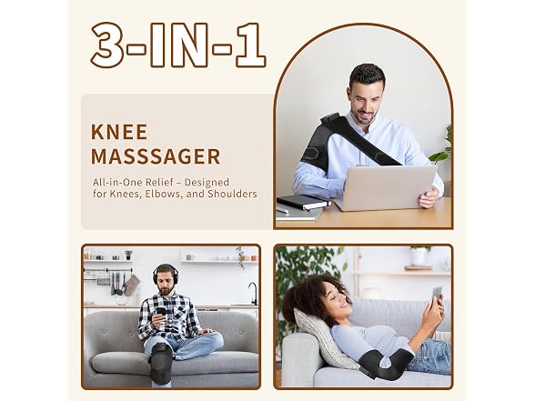 Nekteck Knee Massager Heated Knee Brace with