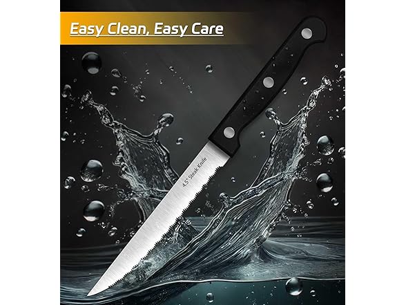 7 Pieces Steak Knife Set with Block