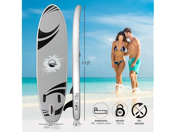 SereneLife ISUP Board Wide Design 10'6"