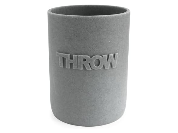 Splash Home Throw Embossed Resin Wastebasket