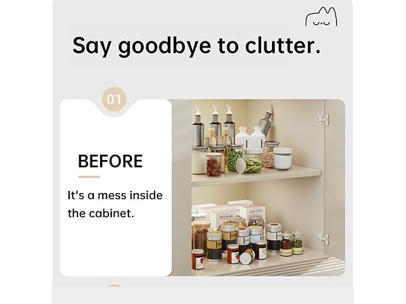 Takywep Adhesive Film Pull Out Cabinet Organizer