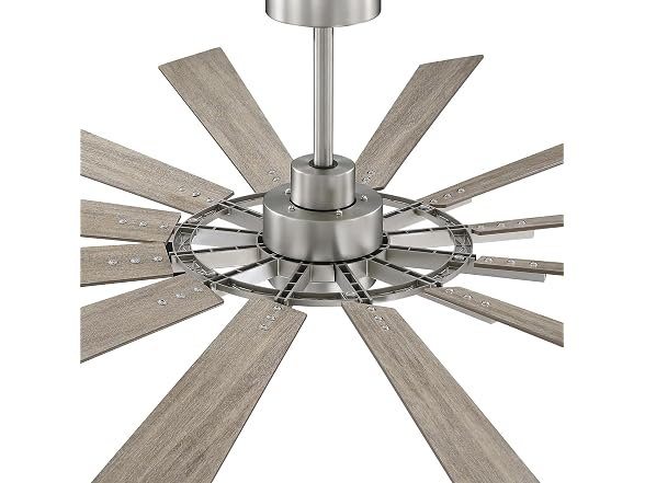 Parrot Uncle 72 Inch Large Windmill Ceiling Fan Silver