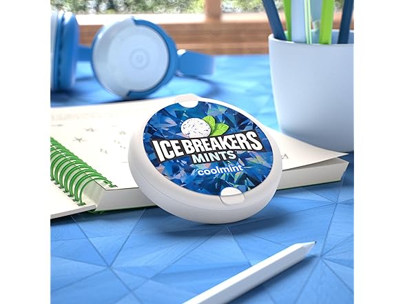 8PK ICE BREAKERS Coolmint Sugar Free Mints