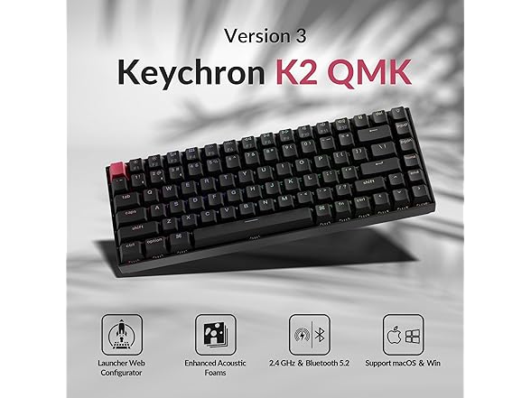 Keychron K2 75% Layout QMK Mechanical Keyboard