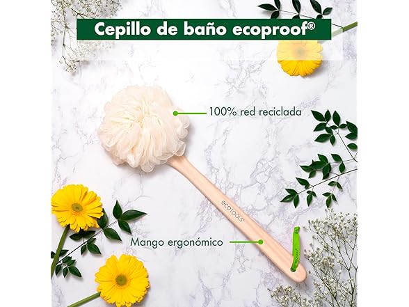 Bath Pouf with Handle