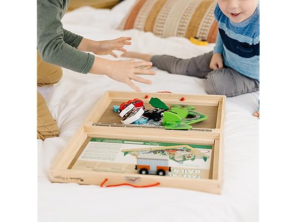 Melissa & Doug Take-Along Railroad Set
