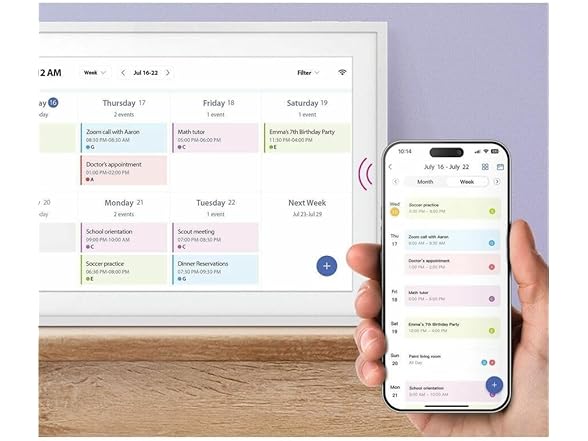 Aluratek 10" Smart WiFi Digital Calendar