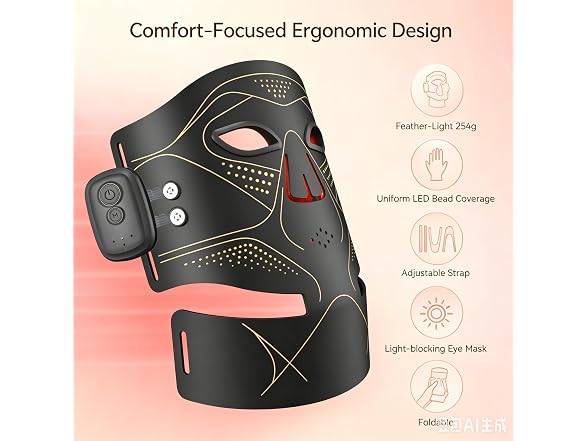 Red Light Therapy Mask for Face and Neck