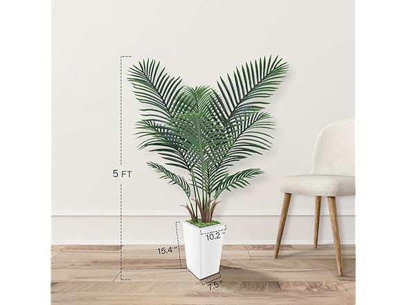 MODCART Artificial Palm 5ft w/Planter