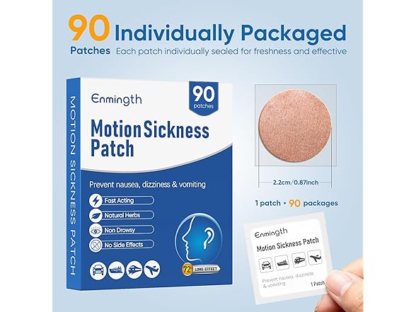 Enmingth Motion Sickness Patches