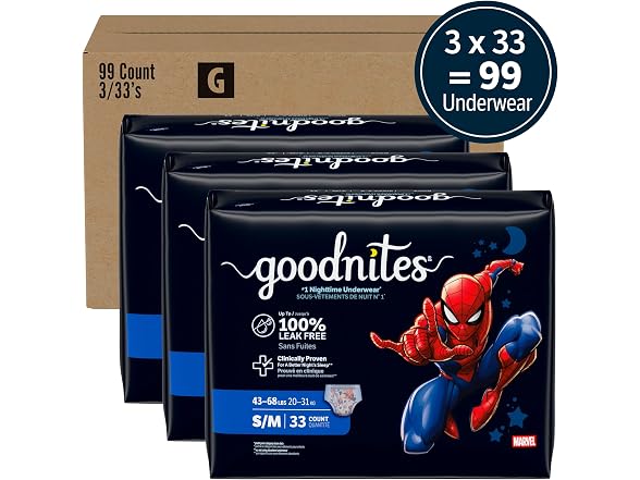 GoodNites | Boys Nighttime 99 Ct