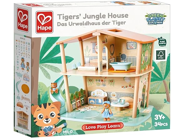 Hape Tigers Jungle House, Green Planet Explorers