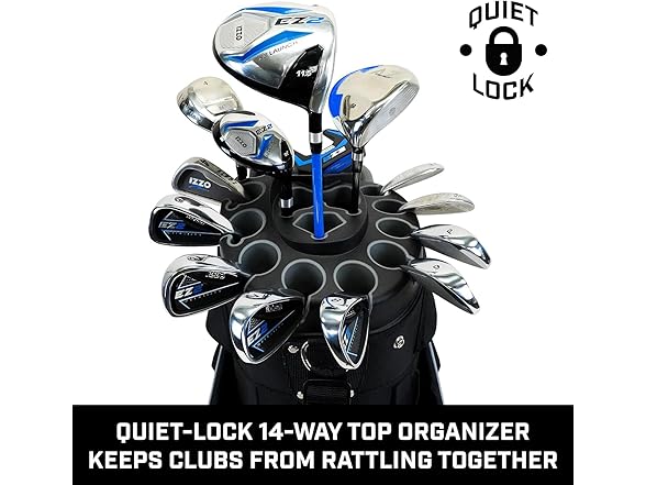 IZZO Golf Vault Cart Bag 14 club divider