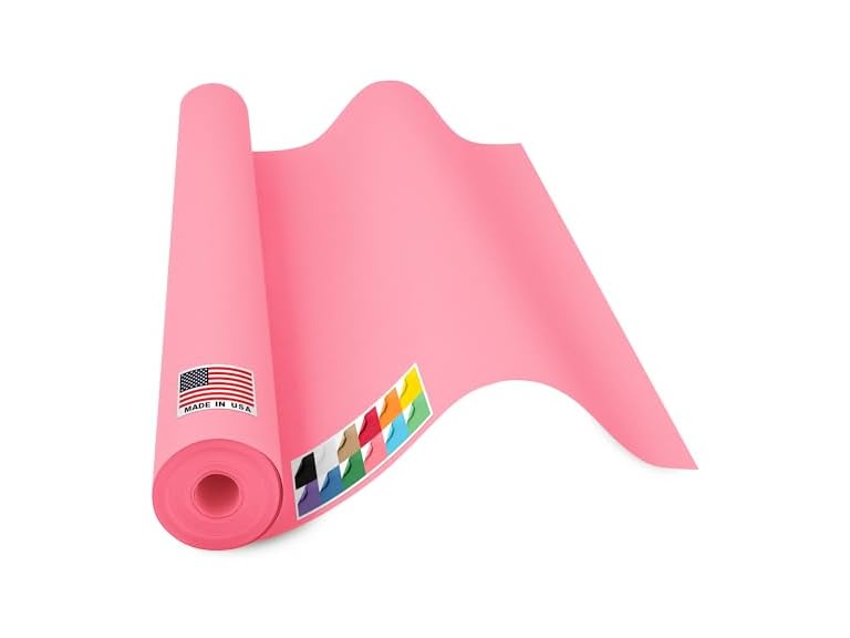 Paclord Paclord USA Made 36" x 1200" Pink Kraft Paper Roll,