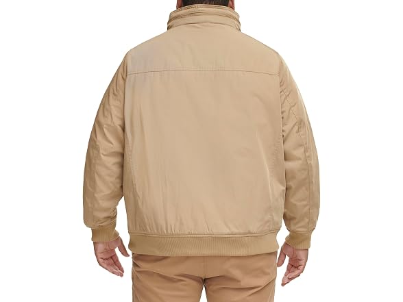Dockers Men Quilted Lined Flight Bomber Jacket