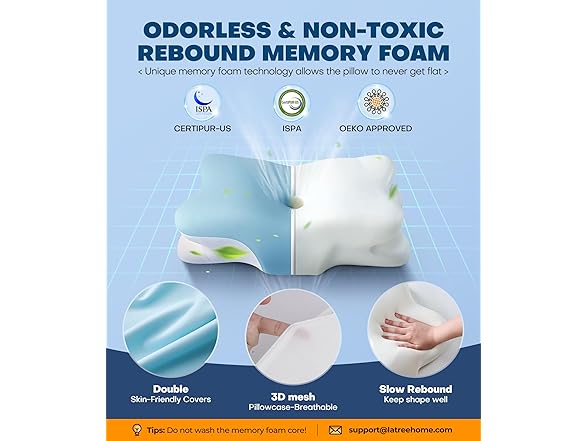 Latree Cervical Pillow for Neck Support