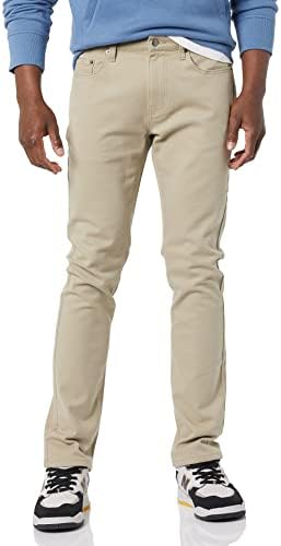Amazon Essentials Men's Skinny-Fit Stretch Jean, Light Khaki Brown, 42W x 30L