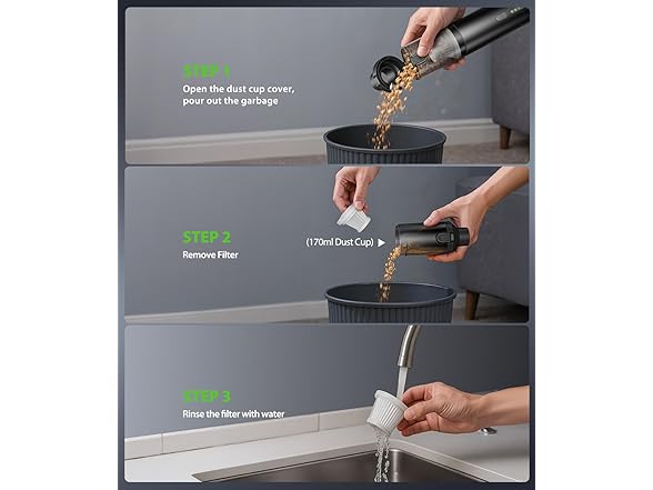 Voice-tank Cordless Handheld Vacuum