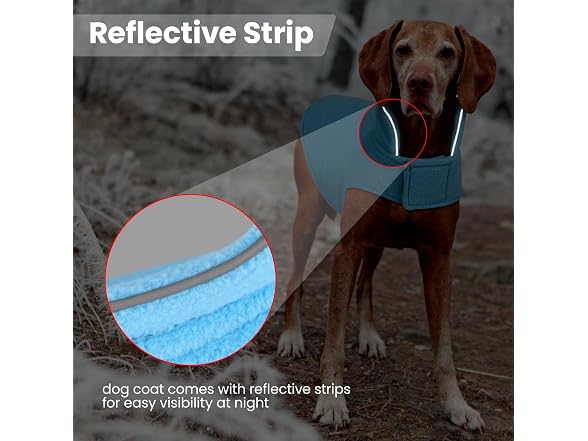 DENTRUN Reversible Dog Winter Coat