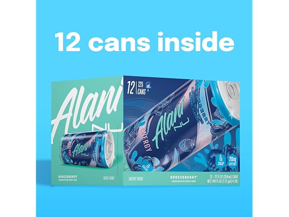 Alani Nu Alani Nu Breezeberry Energy Drink, 12oz, 12pk