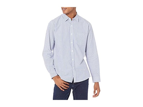 Blue White Vertical Stripe