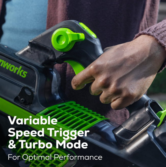 Greenworks 80V 750CFM Cordless Battery Leaf Blower - Gallery 15