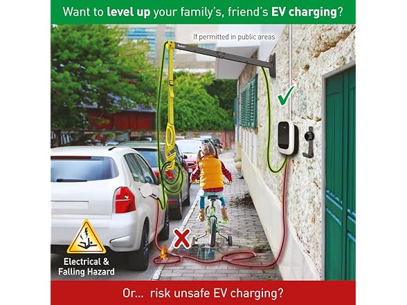 Barkan EV80WM 32" EV Charging Cable Wall Arm