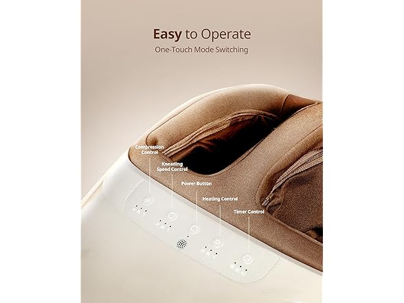 Shiatsu Foot Massager with 3 Levels Heat