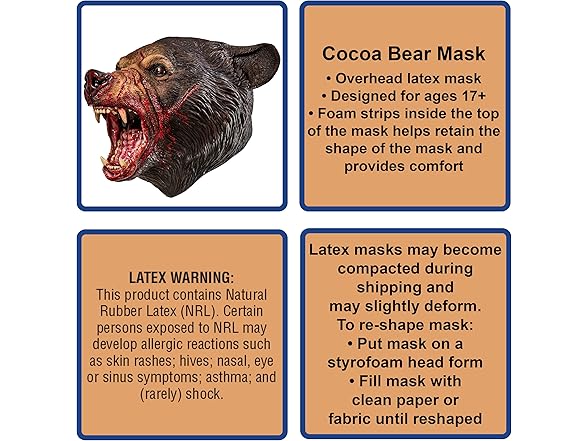 Rubies Adult Bear Mask