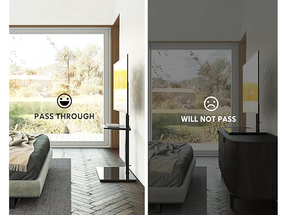 FITUEYES Floor TV Stand | 1 Shelf