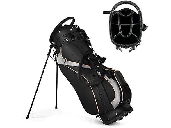 Mayjooy Golf Stand Bag, Portable Golf Bag w/8 Way