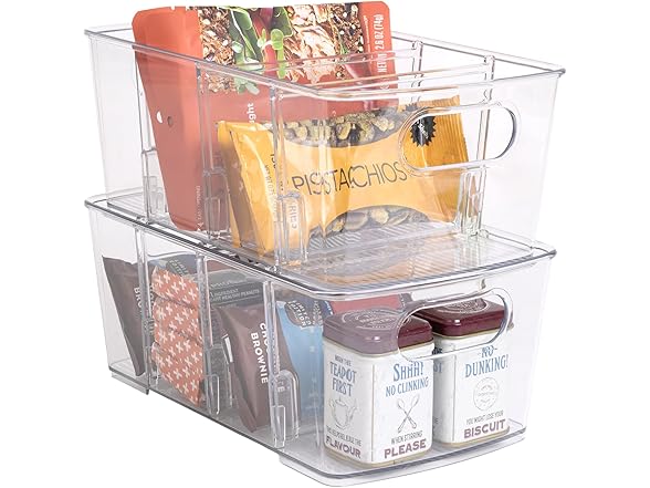 Smart Design Bin with Removable Dividers