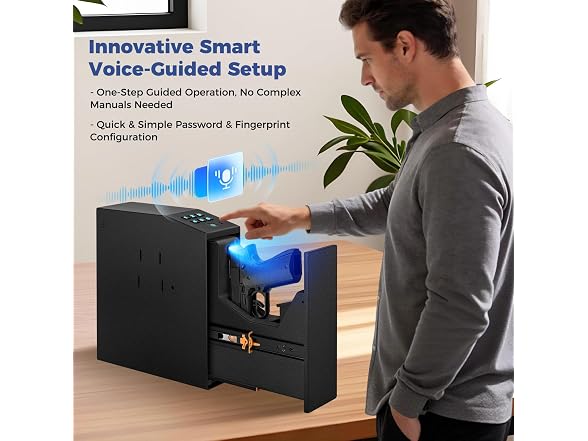 Biometric Slider Handgun Safe