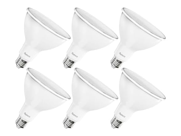 Sunco 6pk Outdoor Flood Light Bulb LED