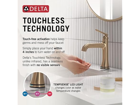 DELTA Bonacci Touchless Bathroom Faucet
