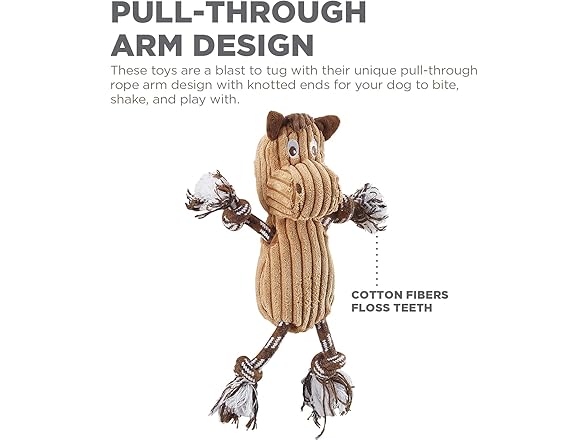 Ranch Roperz Horse Plush Squeaky Dog Toy